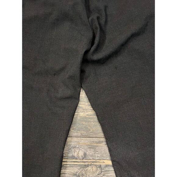 Lands' End Tailored Fit Gray Flat Front Wool Mens Dress Pants 34x28 - Picture 5 of 7